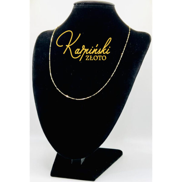 Piękny złoty łańcuszek  próba 585 W 1,0g nr 36